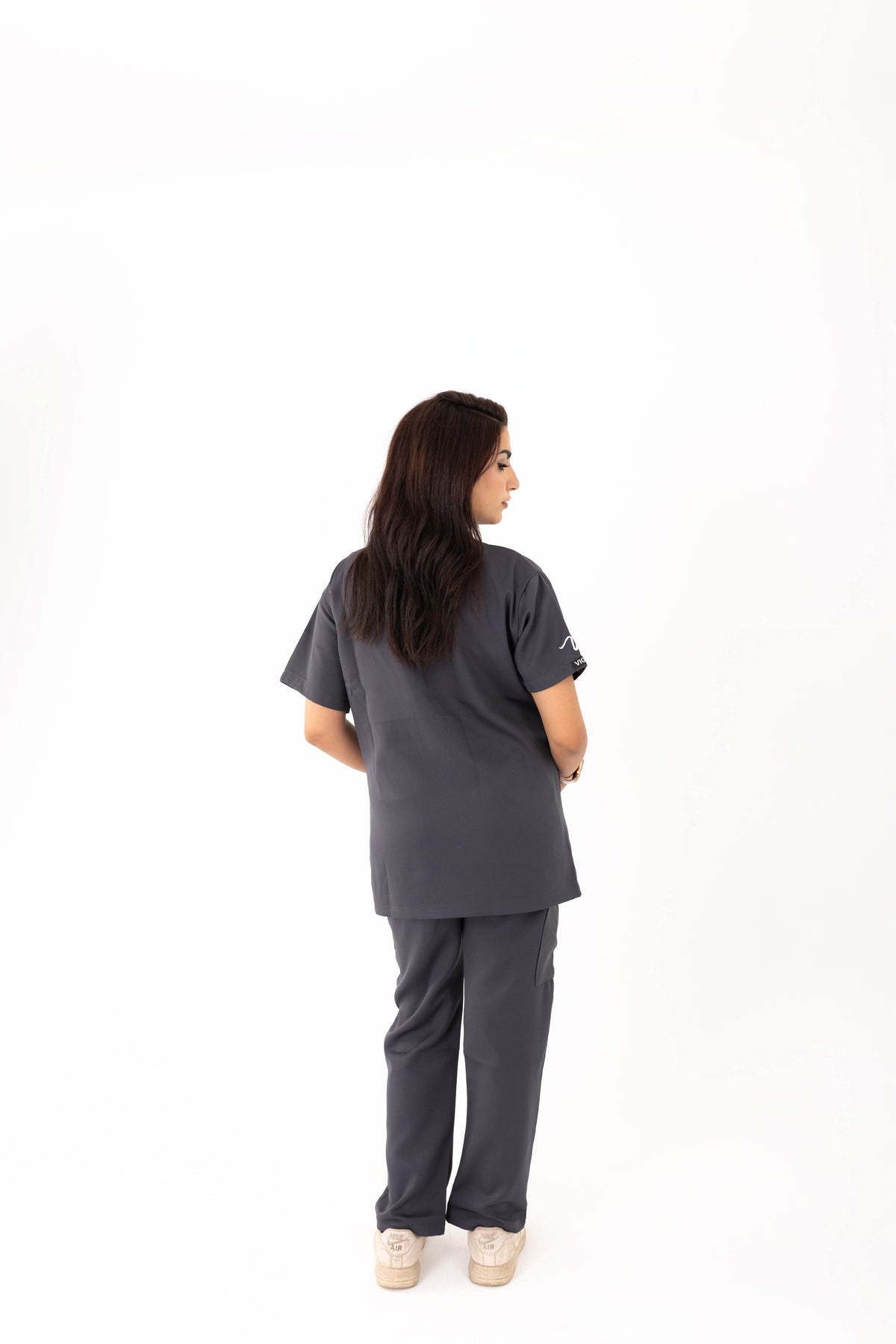 Female Dark Grey Scrub